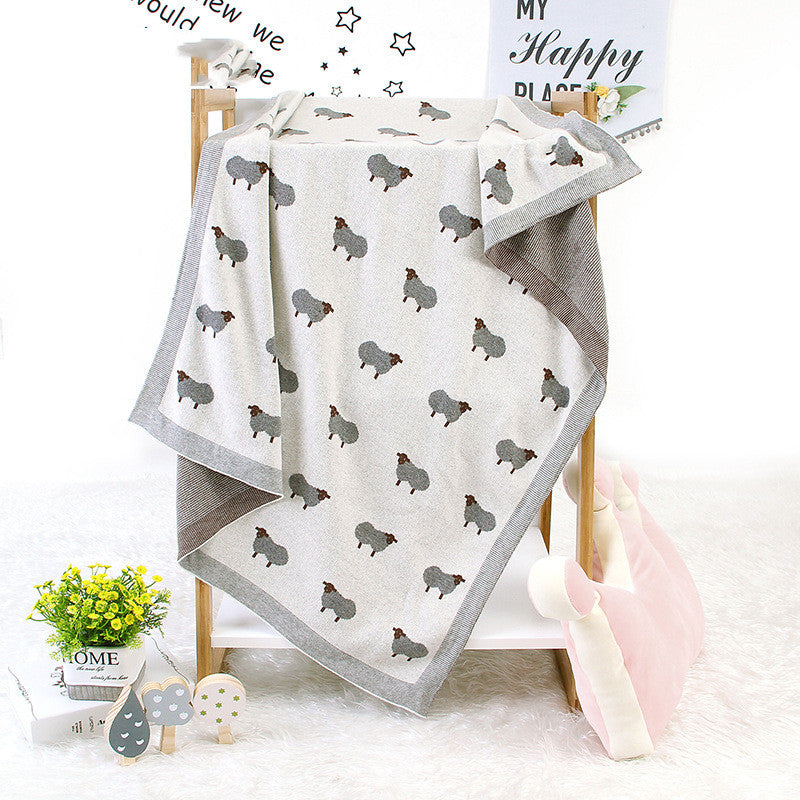Baby Blanket Knitted Lamb Hug Blanket - Comfort for Your Little One